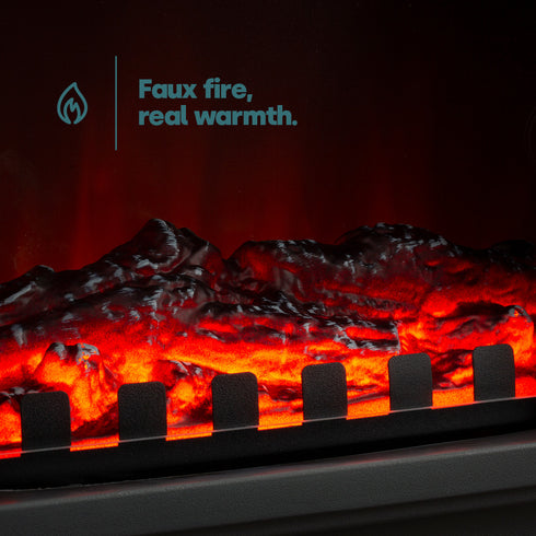 Bexton Electric Fireplace - Black